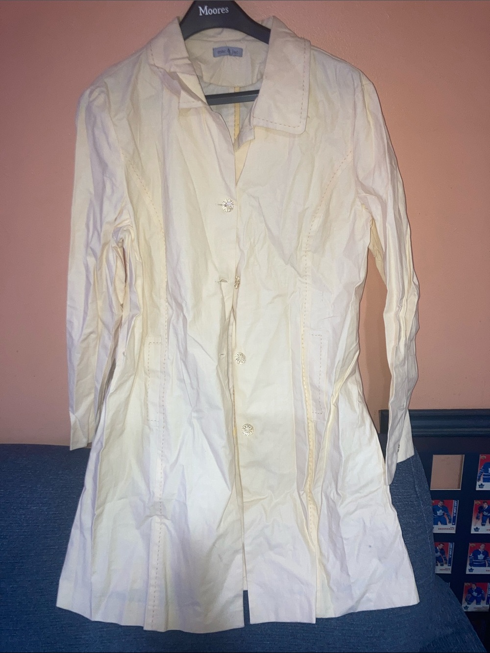 mac & jac Cream Lightweight Jacket
